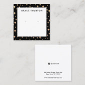 Etoiles d'or à l'oreille de la carte d'affichage b (Devant / Derrière)