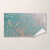 Étoiles d'or chatoyantes sur ensemble de serviette (Serviette à main)