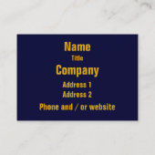 ÉTOILES D'OR PERSONNALISÉES cartes de visite (Dos)