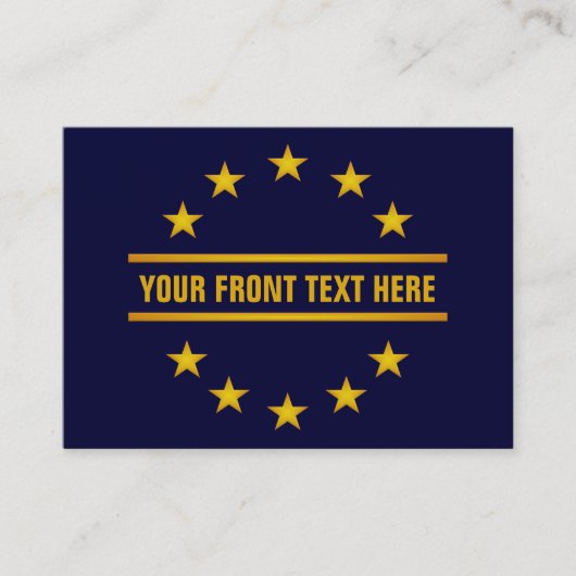 ÉTOILES D'OR PERSONNALISÉES cartes de visite (Devant)