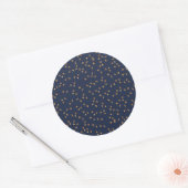 Étoiles d'or Sticker Classic Bleu Midnight (Enveloppe)
