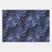 Étoiles d'or sur la feuille de papier d'enveloppem (Devant 3)