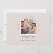 Étoiles dorées | Carte de collage photo de vacance (Dos)