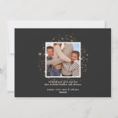 Étoiles dorées | Carte de collage photo de vacance (Dos)