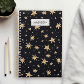 Étoiles Dorées Ciel Noir Tendance Stellaire