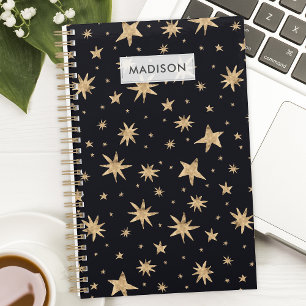 Étoiles Dorées Ciel Noir Tendance Stellaires