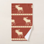 Étoiles d'orignaux (Serviette à main)