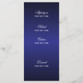 Étoiles en bleu foncé - Menu (Dos)