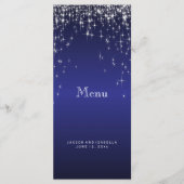 Étoiles en bleu foncé - Menu (Devant)