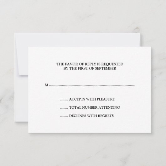 Étoiles en chute d'argent RSVP (Dos)