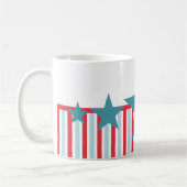 Étoiles en gras et stries Mug (Gauche)