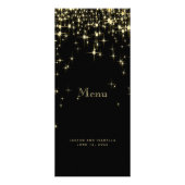 Étoiles en or et noir - Menu (Devant)