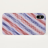 Étoiles et coque iphone de graphique de rayures (Dos (Horizontal))