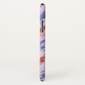 Étoiles et coque iphone de graphique de rayures (Dos/Droite)