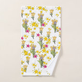 Étoiles et Fleurs (Serviette à main)