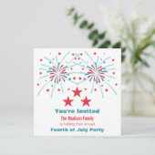 Étoiles et Invitation Fireworks (Debout devant)