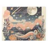 Étoiles et Lune Jolies blocs-notes décoratives (Devant)