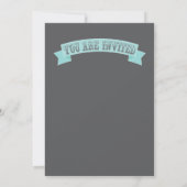 Étoiles et perles Bébé Douche Invitations (Dos)