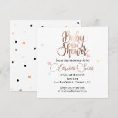 Étoiles et points pour votre invitation de princes (Devant / Derrière)