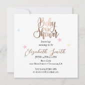 Étoiles et points pour votre invitation de princes (Devant)