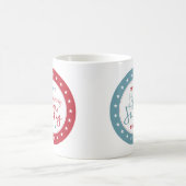 Étoiles et rayures 4 juillet Mug de café (Centre)