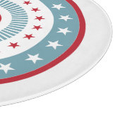 Étoiles et rayures 4 juillet Planche à découper en (Coin)