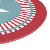 Étoiles et rayures 4 juillet Planche à découper en (Coin)