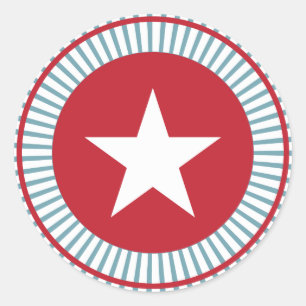 Étoiles et rayures Balayage 4 juillet Stickers