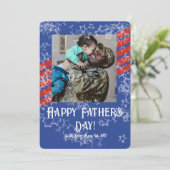 Étoiles et rayures Carte photo de Fête des pères m (Debout devant)