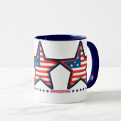 "Étoiles et rayures de la Mug américaine" (Devant droit)
