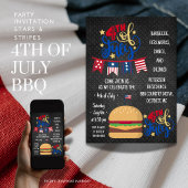 Étoiles et rayures Diamond Bash Invitation