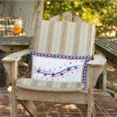 Étoiles et rayures Patriotique Thon Coussin (Chaise)