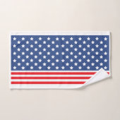 Étoiles et rayures patriotiques (Serviette à main)