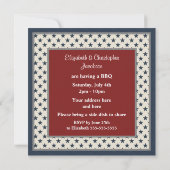 Étoiles et rayures patriotiques invitations de (Dos)