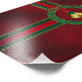 Étoiles et rayures Photo de Noël Imprimer (Coin)