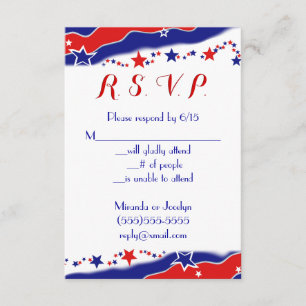 Étoiles et rayures RSVP
