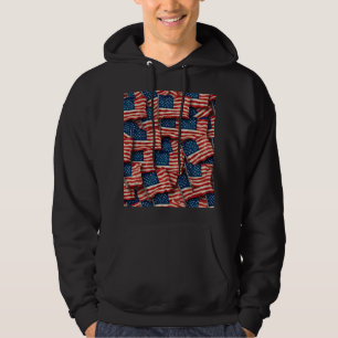 étoiles et rayures sweat - shirt à capuche