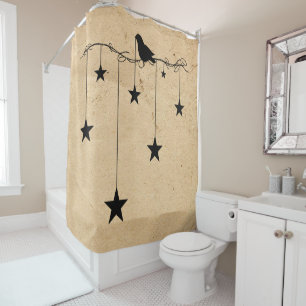 Étoiles et rideau en douche accrochants de