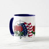 Étoiles et roses - tasse (Devant gauche)