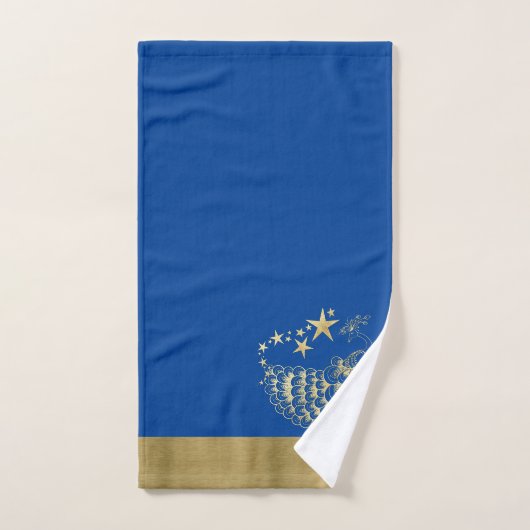 Étoiles et set de serviettes Peacock (Serviette à main)