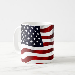 ÉTOILES ET STRIPES DRAPEAU CAFÉ MUG