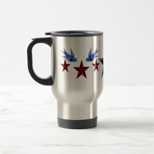 Étoiles et tasse d'hirondelles (Gauche)