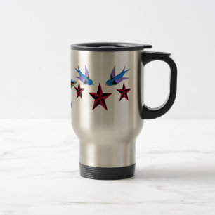 Étoiles et tasse d'hirondelles