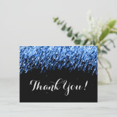 Étoiles filantes "bleu de note de Merci de saphir (Debout devant)