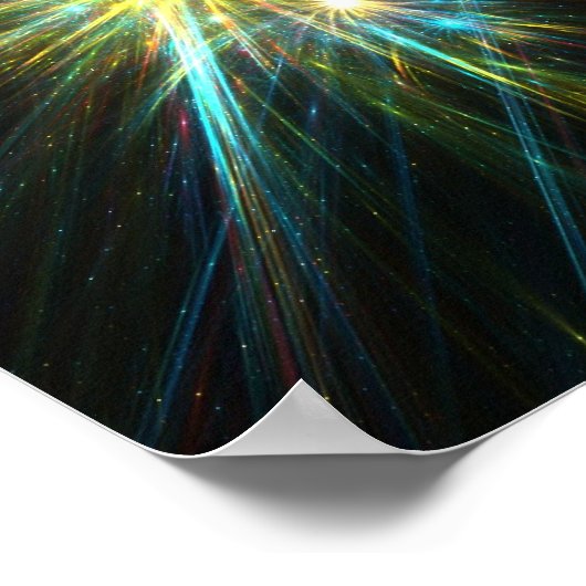 étoiles fractales - Poster (Coin)