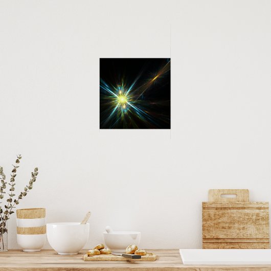 étoiles fractales - Poster (Cuisine)