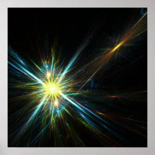 étoiles fractales - Poster