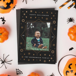 Étoiles géométriques Carte photo de Halloween mode