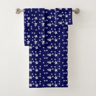 Étoiles Grises Et Marine Blue Modern Chic