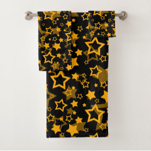 Étoiles Jaune Doré Pailleté Design